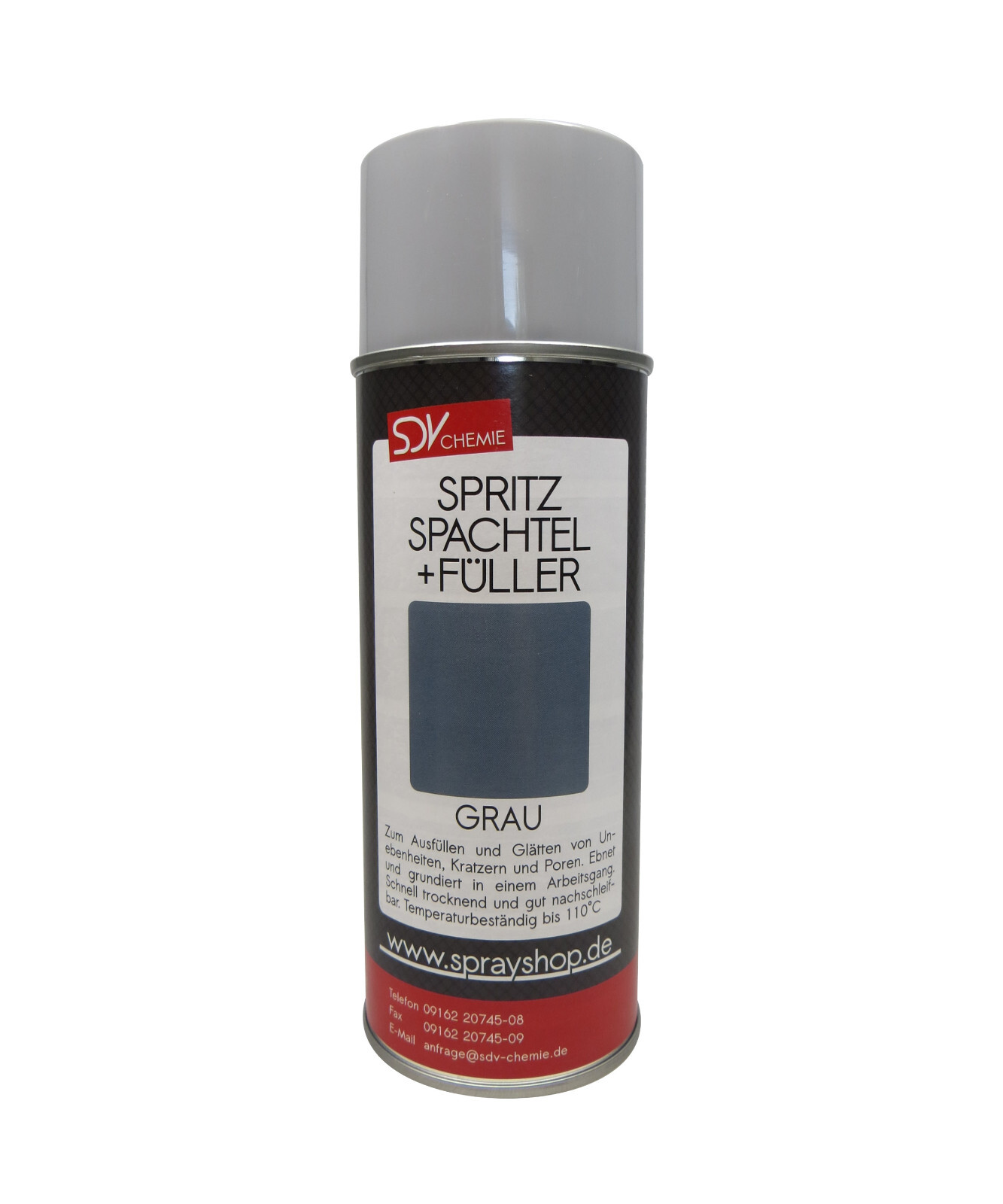 SPRITZSPACHTEL & FÜLLER SPRAY GRAU 1x 400ml  für Autolack Lackierer KFZ Auto