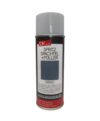 1x SPRITZSPACHTEL & FÜLLER SPRAY GRAU 400ml  Dickschichtfüller SCHNELLTROCKNEND