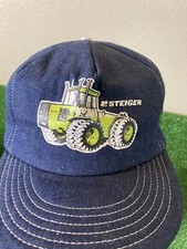 steiger tractor vintage hat snapback cap denim trucker 