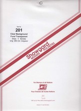 Showgard Clear Stamp Mount Strips 201mm 264 For Dinosaurs, etc Pack Of 5