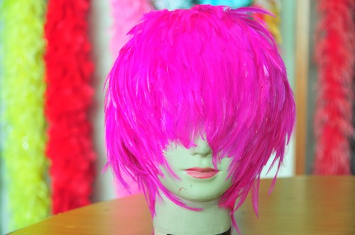 Wig Hackle Feather Wig Halloween Wig Bird Dance Wig Costume Wig 11 colors! - Picture 13 of 20