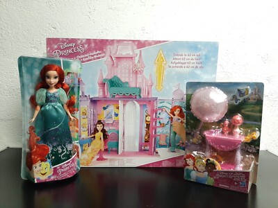Disney Princess Pop up Schloss plus Puppe Arielle und Servierwagen Hasbro NEU