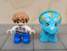 LEGO DUPLO Jurassic World Gentle Giants Petting Zoo Figures 10879 Triceratops
