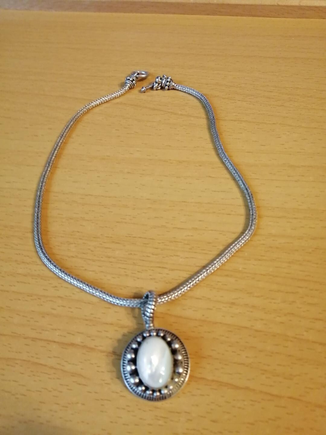 silver opal neckless - image 1