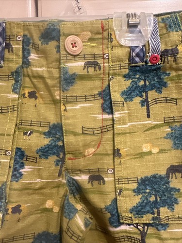 Matilda Jane Joanna Gaines Farm Print Shorts Size 4 Boys NWT - Picture 3 of 7