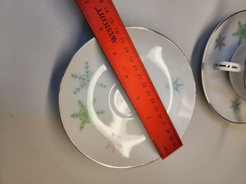 Lot Of 3 Vintage China Harmony House Snowflake Cup And Saucer Set Japan - Picture 4 of 6