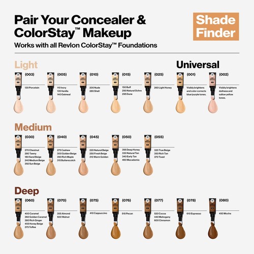 Corrector 5 en 1 Revlon ColorStay Skin Awaken 076 caramelo 0,27 fl oz - Imagen 5 de 7