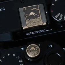 Fuji Camera Brass Hot Shoes Cover Release Button for Fujifilm Leica Nikon