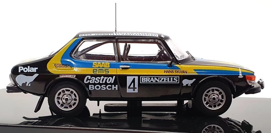 Ixo 1/43 Scale RAC299 - Saab 99 EMS 1st Swedish Rally 1977 - #4 Blomqvist/Sylvan - Image 3 of 4