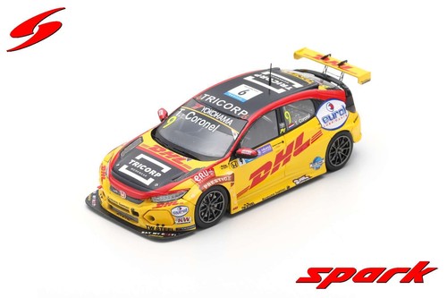 Spark SA181 1/43 HONDA CIVIC TIPO R TCR #9 WTCR MACAO GUÍA CARRERA 2018 TOM CORONEL - Imagen 7 de 10
