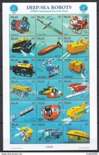 PK373 1998 PALAU MARINE LIFE DEEP-SEA ROBOTS UNESCO OCEAN 1SH MNH STAMPS