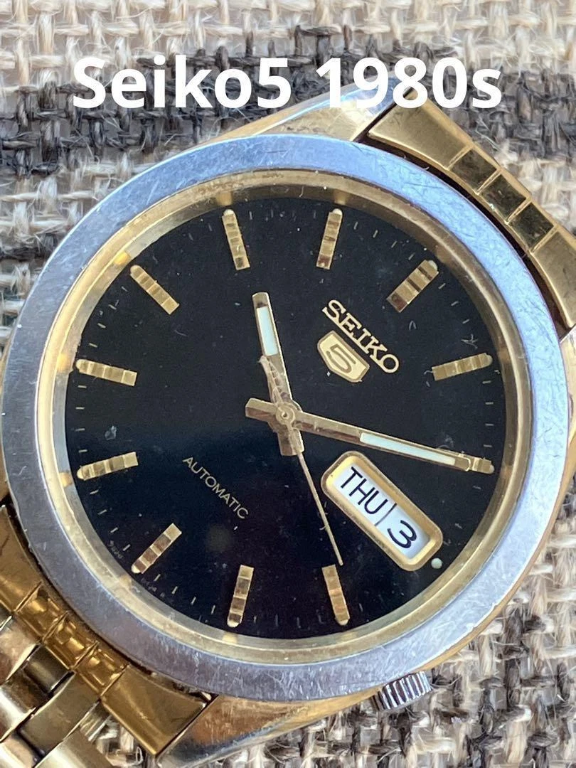 Super Rare SEIKO5 Seiko 5 Automatic Back Skeleton 80s