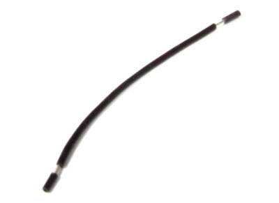 25x 0.5mm² Black Cable Cord Silicone Wire Strand Litze Kabel Leitung Schwarz 4cm