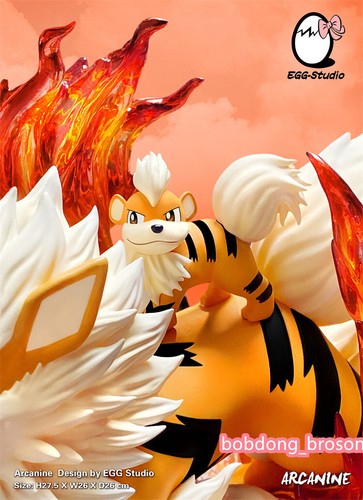 Egg Studio Arcanine Painted GK Resin Figure Statue H27CM - 第 3/5 張圖片