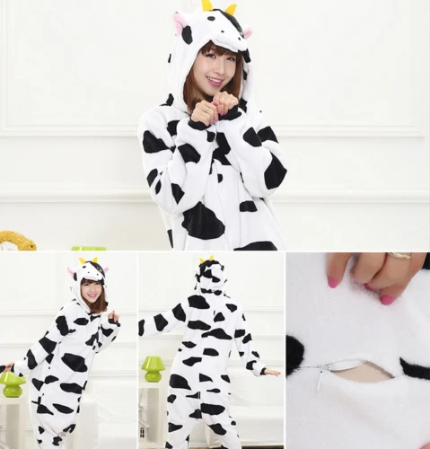 Adult children cow pajamas Cosplay Halloween Christmas costume craze - Imagen 12 de 14