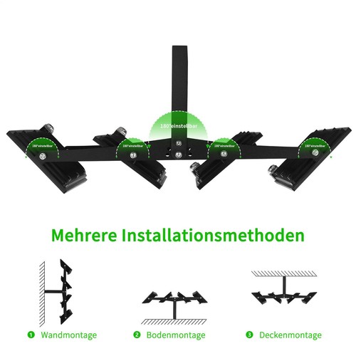 4X 400W Led Fluter Outdoor 40000LM Aussenstrahler Flutlicht Kaltweiß Strahler - Bild 4 von 11