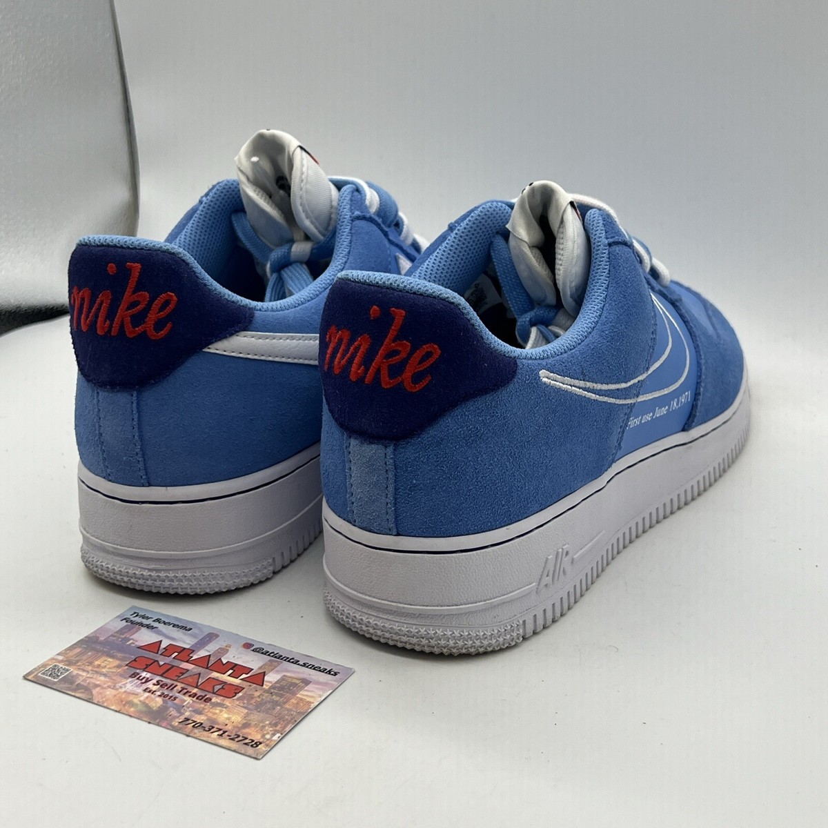 Size 10.5 - Nike Air Force 1 '07 LV8 First Use - University Blue
