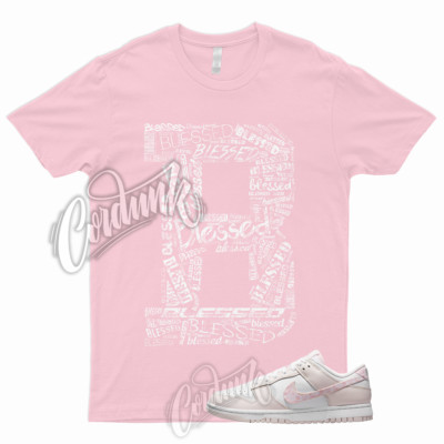 BLESSED Shirt to Match Dunk Low Pink Paisley Medium Soft Pearl Essential WMNS 1