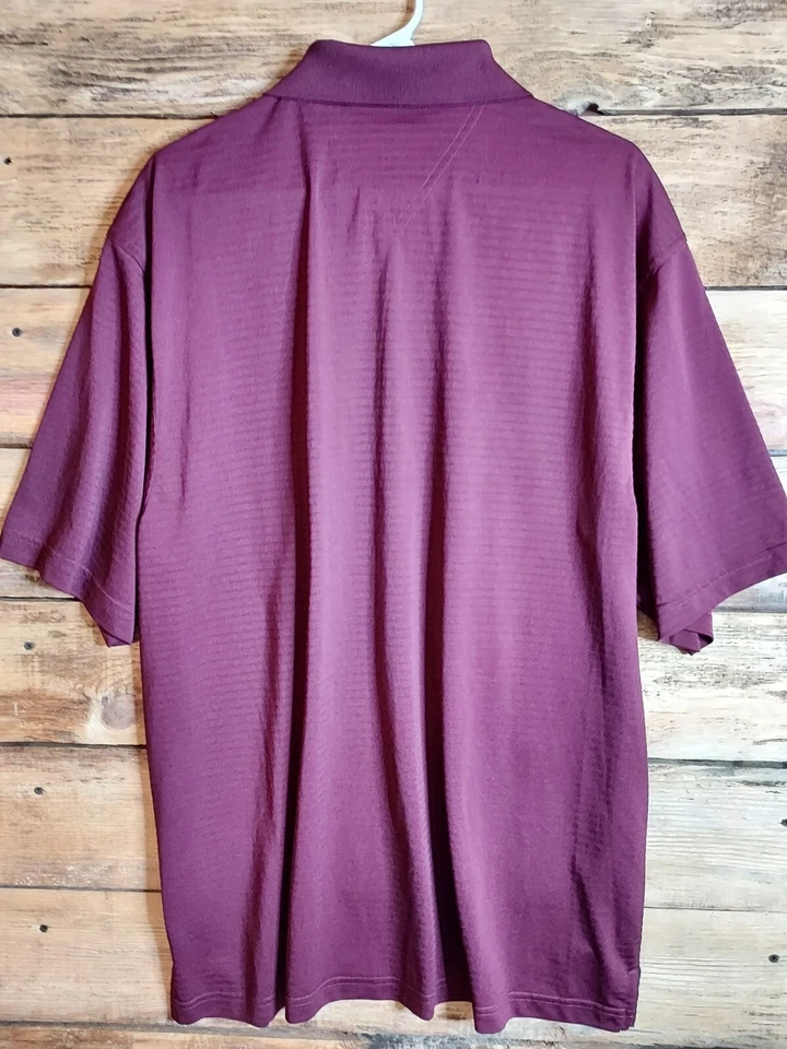 Syntrel Zorrel Burgundy Polo Mens Size 2XL - Image 4 of 4