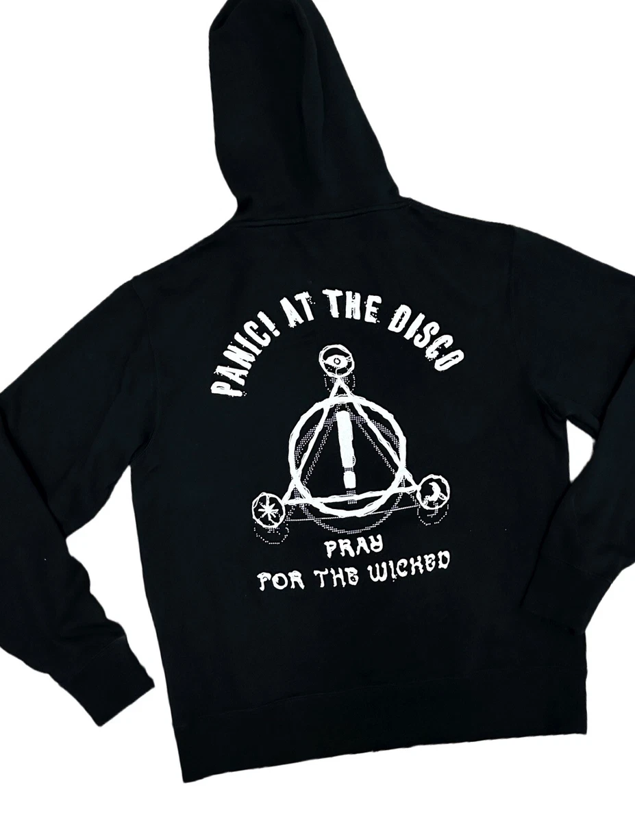 Panic At The Disco Band Black Hoodie Pray For The Wicked Design Size Medium  New | eBay