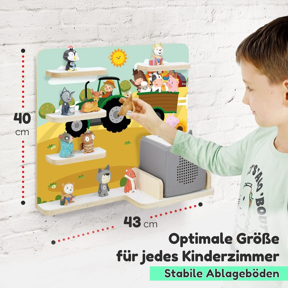 Regal für Toniebox Figuren Toni Tonies Musikbox Wandregal Stehregal magnetisch - Bild 2 von 4