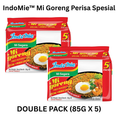 2 x 5 Packs of 85g IndoMie Instant Fried Noodle/Halal - Special Flavour