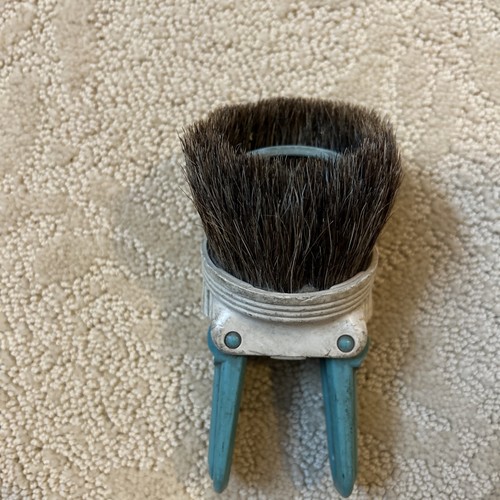 Vintage Electrolux Vacuum Horsehair Brush Head Upholstery Attachment Blue Teal - Afbeelding 2 van 4