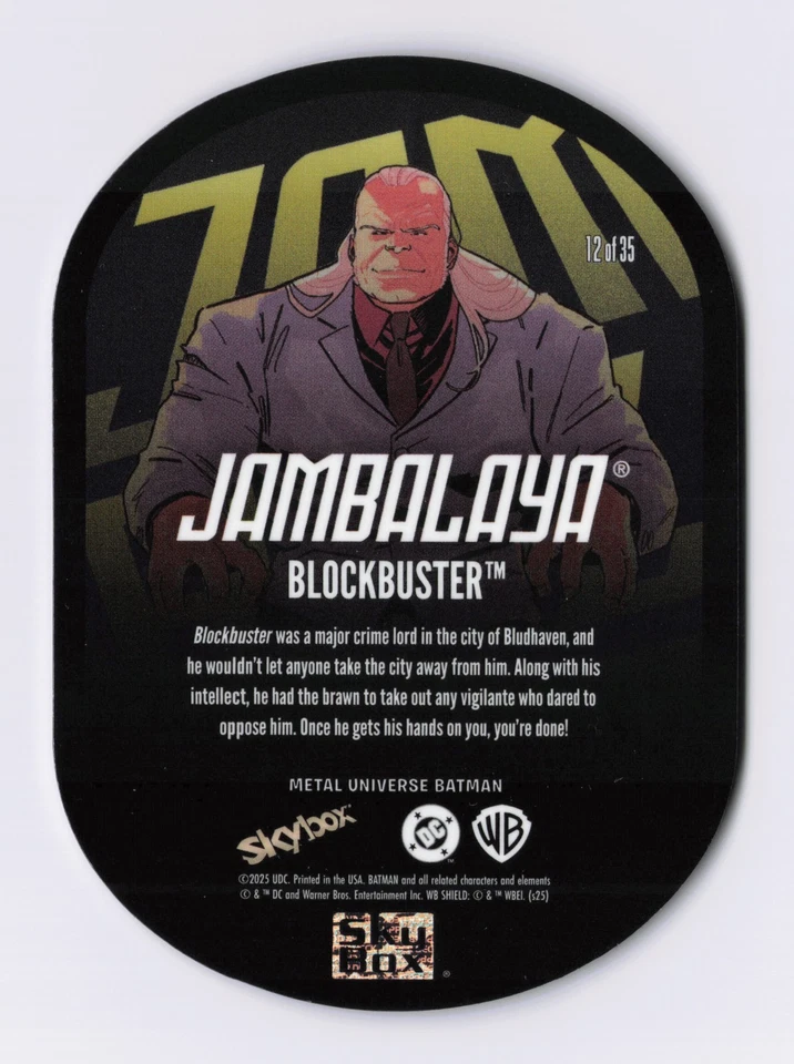 2025 SkyBox Metal Universe Batman #12 Blockbuster SSP Jambalaya SP Case Hit - Image 3 of 3