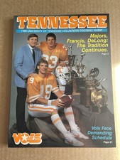 1988 Tennessee Volunteers Football Media Guide Johnny Majors Andy Kelly