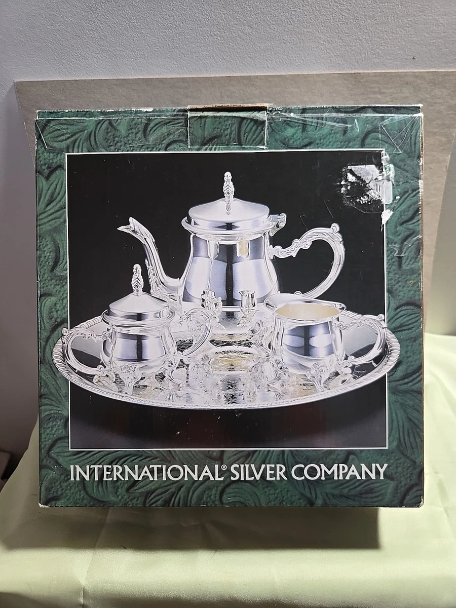 アンティークInternational Silver ティーセット とおまけ International Silver Antique US Silver-Plated Teapots, Coffee Pots