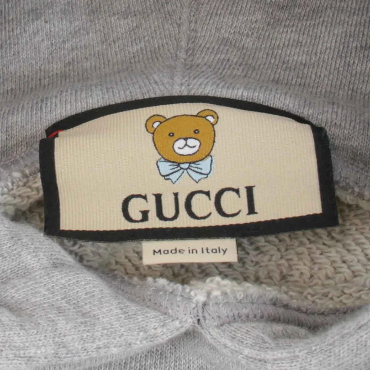 Felpa con cappuccio Gucci Exo Kai Collaborazione Orsacchiotto Taglia Xs Cotone Grigio Uomo