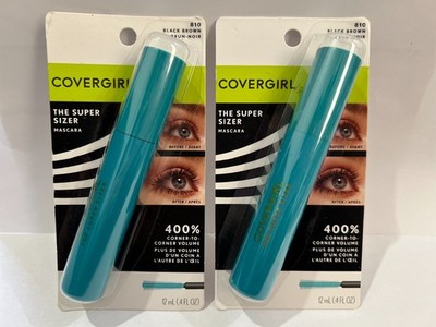 Covergirl The Super Size Mascara 12ml / 0.4oz New 2PK-- 810 Black Brown