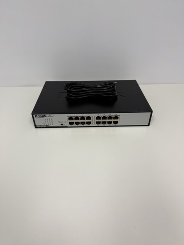 D-Link DGS-1016D 16-Port Externer Switch Managed mit Kabel - Bild 1 von 16