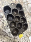 Vtg Wagner Ware Cast Iron Biscuit Muffin Pan 11 Cup