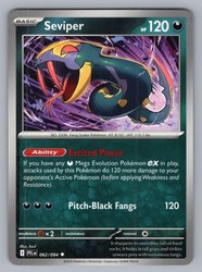 Seviper 062/094 Phantasmal Flames Uncommon Pokemon Card