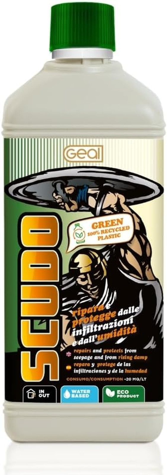 SCUDO. Idrorepellente anti Infiltrazioni Base Acqua. Elimina Infiltrazioni per T