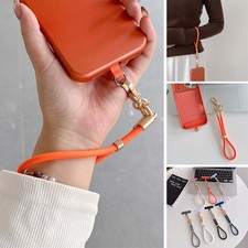 Soft Silicone Adjustable Simple Slim Thin Bracelet Phone Lanyard Wrist Strap