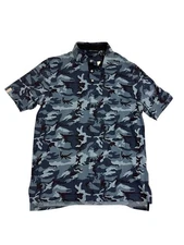 Polo Golf Ralph Lauren Classic Fit Jersey Short Sleeve Shirt Blue Camouflage $98