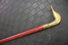 Vintage Brass Duck Walking Cane 35.5"