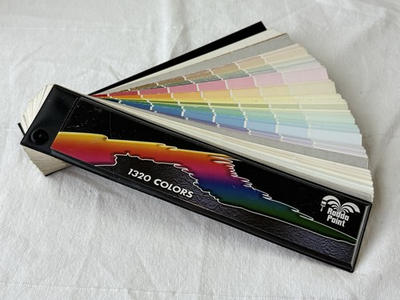 #ad #ad Vtg Rodda Paint Color Sample Swatch Fan Deck Book 1320 Colors Interior Exterior $9.95
