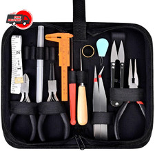19Pcs Jewelry Making Tools Kit with Zip Case for Crafting and Repair