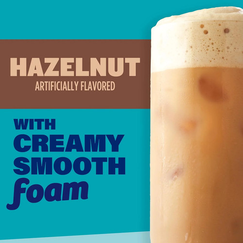 Maxwell House Iced Latte with Foam, Hazelnut Flavored, 6 packets, 165g/6 oz. Box - 第 3/4 張圖片