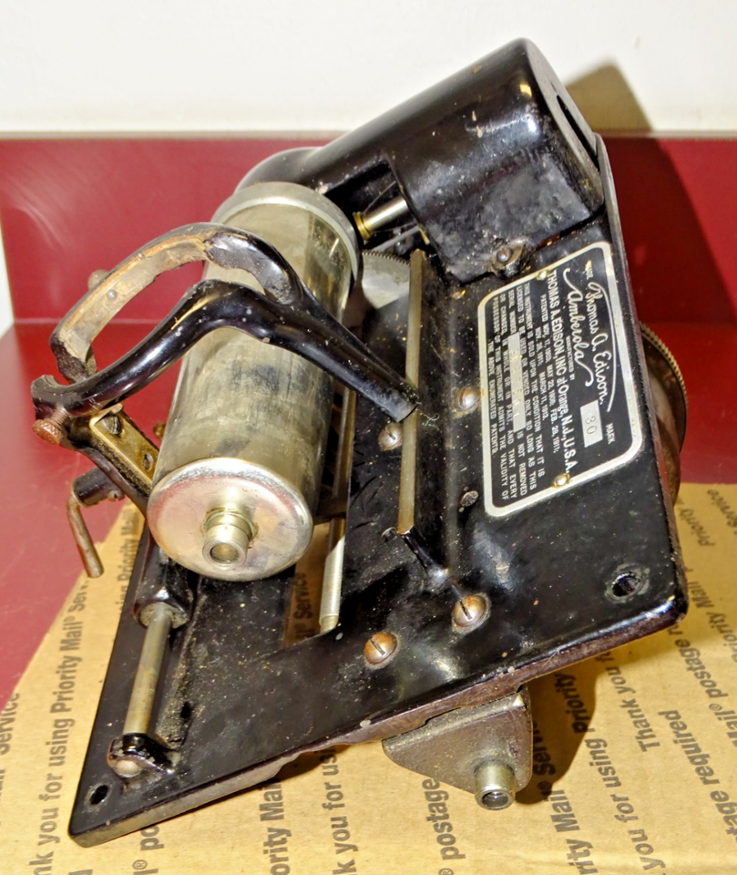 Edison Amberola 30 Cylinder Phonograph Motor, Bedplate, Good Spring ...