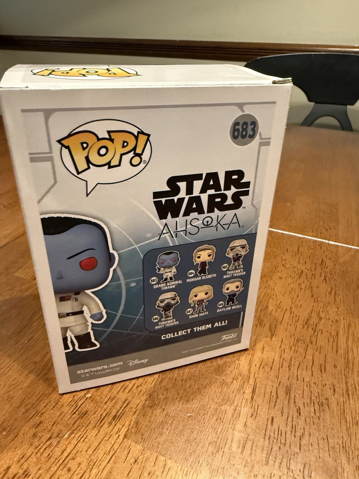 Lars Mikkelsen Actor Signed #683 Star Wars GA Thrawn FUNKO POP Vinyl JSA COA