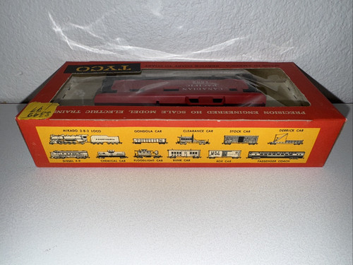 HO TRAIN VINTAGE TYCO #327G 8 WHEEL CABOOSE CANADIAN PACIFIC #1592 - Picture 3 of 6
