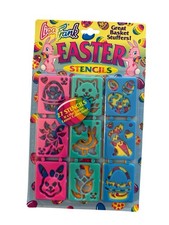Vintage Lisa Frank Easter Stencils Easter Basket Stuffers New Sealed