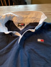 mens tommy hilfer rugby shirt xxl navy