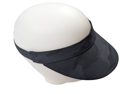 Lululemon Fast Paced Visor Hat Women One Size Black Camouflage Wide Band Running - Picture 4 of 11