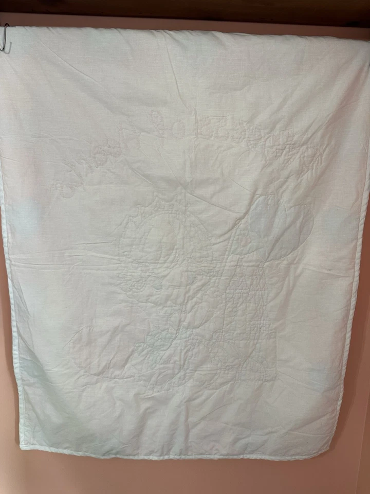 Manta de colección PRECIOUS MOMMENTS Princesa de Corazones Niña Castillo Edredón hecho a mano Foto 3 de 4