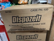 Wholesale Aluminum Lids Half-Size 10.5'' X 13'' Aluminum Pans 100 Pieces Case